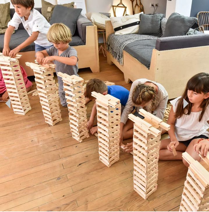1000 KAPLA planks in natural Landes pine