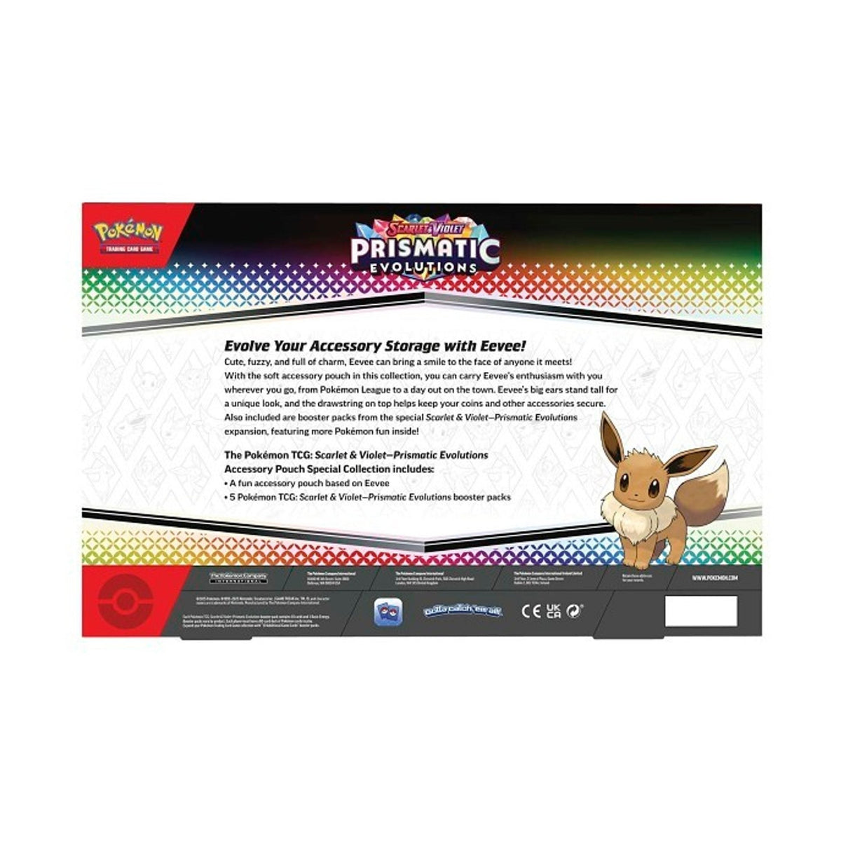 Pokémon TCG Prismatic Evolutions Accessory Pouch Special Collection by Pokémon