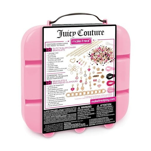 Make It Real Juicy Couture Glitz ‘N Glam Charm Bracelets DIY Kit by MAKE IT REAL