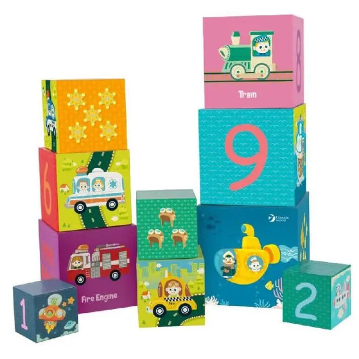 CLASSIC WORLD TRANSPORTATION STACKING CUBES