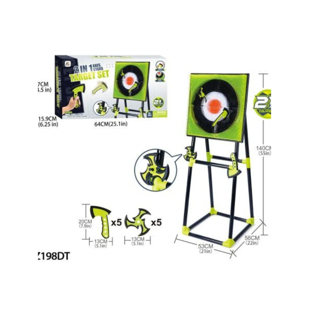 2 IN 1 AXES STARS TARGET SET