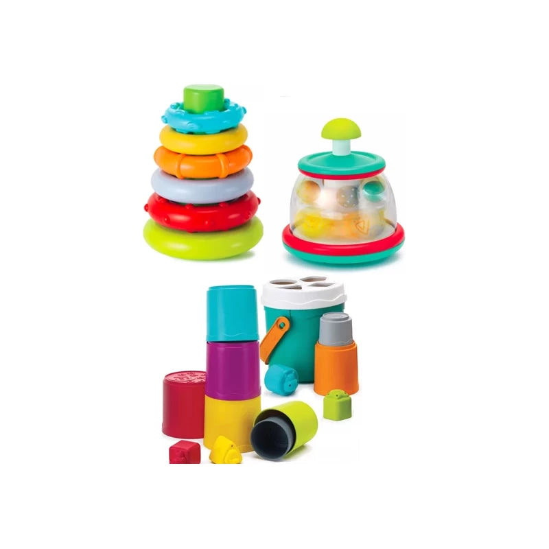 3 IN 1 SORT, STACK & SPIN by Blue Box Kids