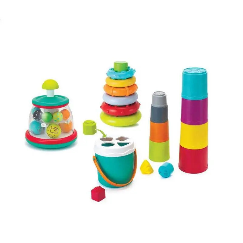 Infantino – 3 IN1 Stack, Sort Spin Activity Set
