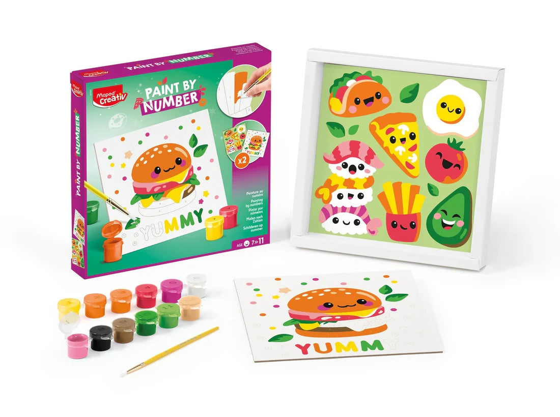 Burger paint by number - Maped Creativ