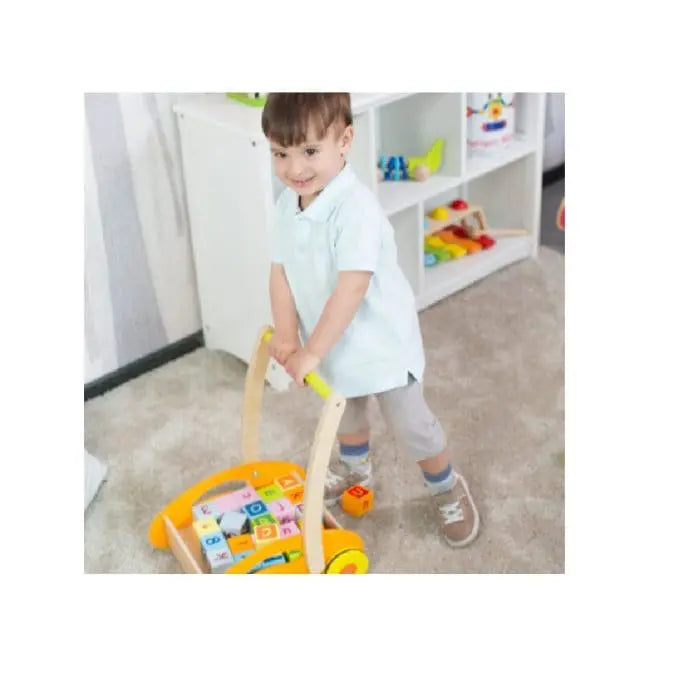 CLASSIC WORLD BABY WALKER WITH BLOCKS