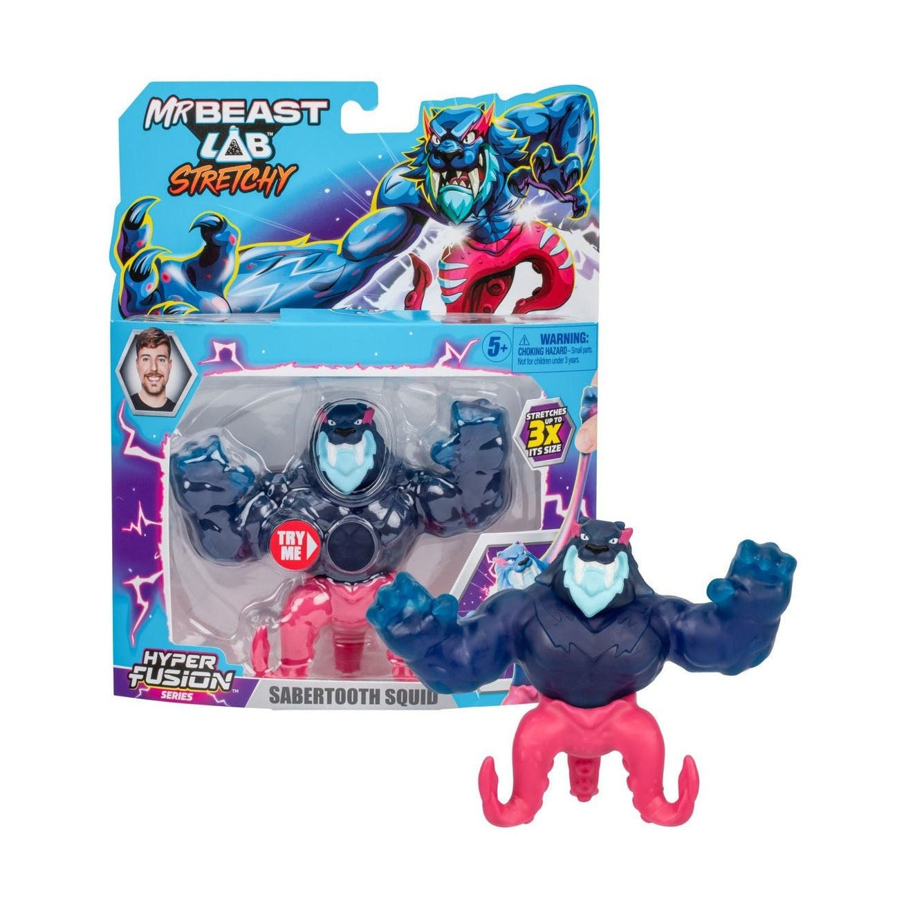 Mr Beast Lab Hyper Fusion Sabertooth Squid by Moose Toys