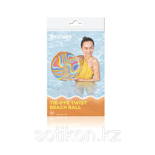 Bestway Inflatable Beach Ball Twist 46cm 31042 by Bestway