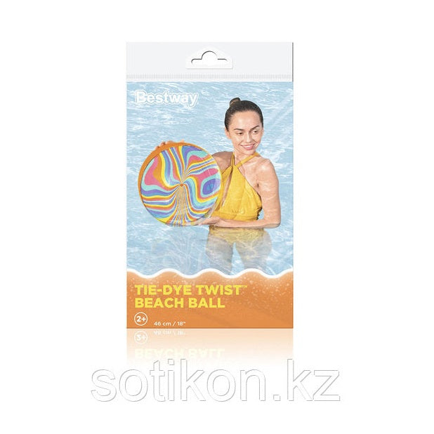 Bestway Inflatable Beach Ball Twist 46cm 31042 by Bestway