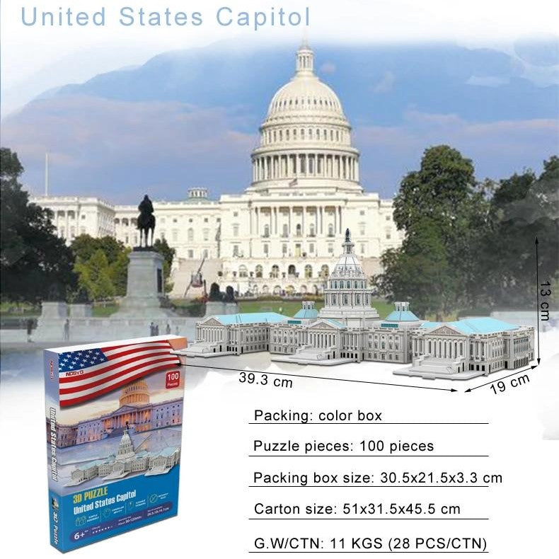 3D Puzzle United State Capitol by OFFBRAND