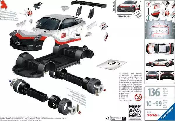 3D Puzzle Porsche 911 GT3 CUP