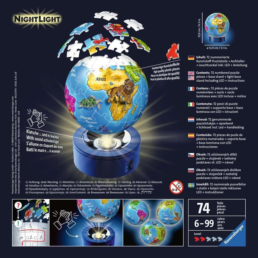 Children’s Globe Night Edition - 3D puzzle