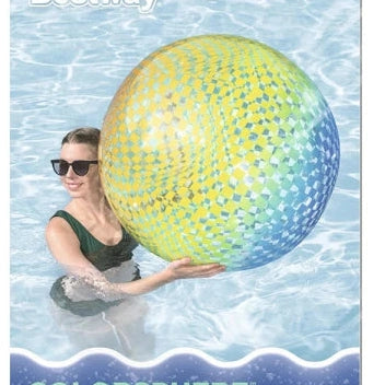 Bestway Colorful Squares Large Beach Ball 107cm by Bestway