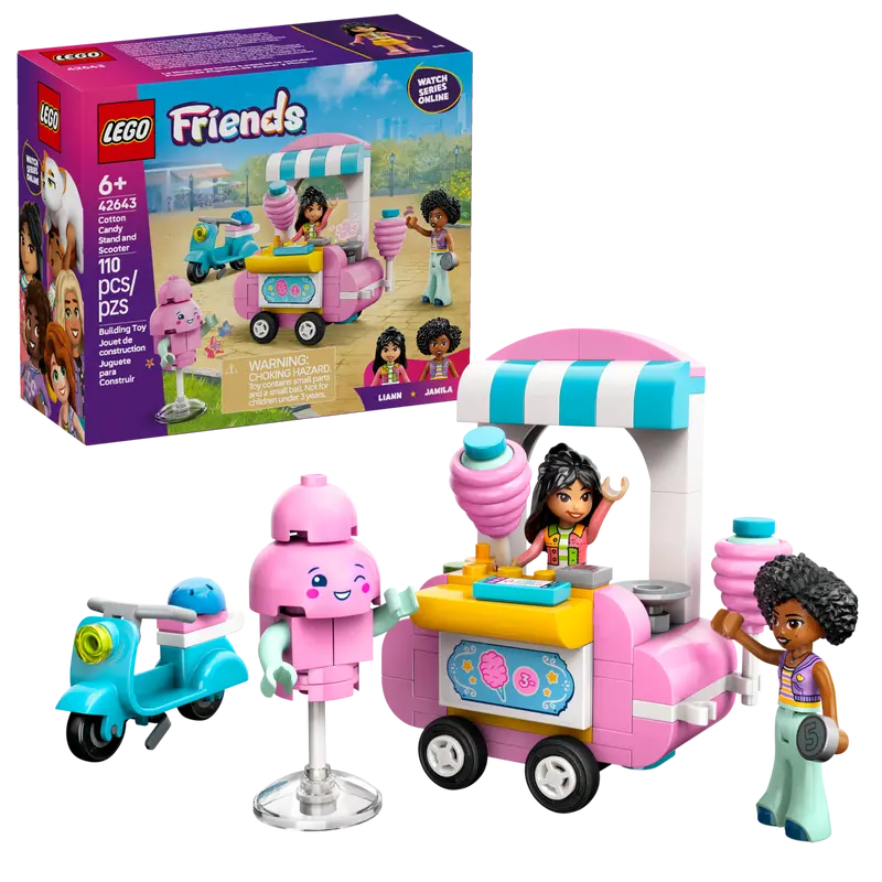 LEGO Friends Cotton Candy Stand and Scooter (42643)