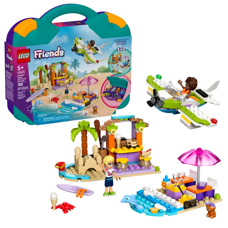 LEGO® Friends Creative Beach and Travel Suitcase (42672)
