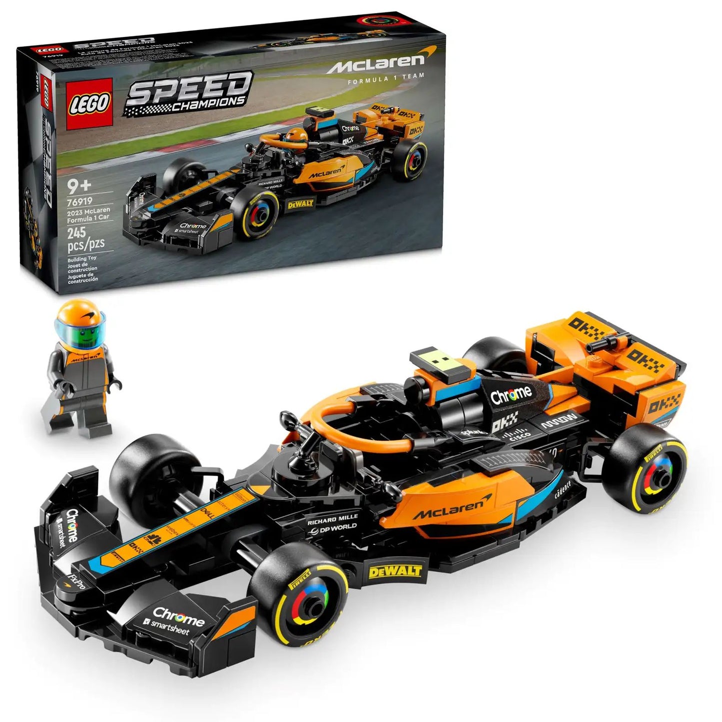 Speed Champions 2023 McLaren Formula 1 Race Car (76919)