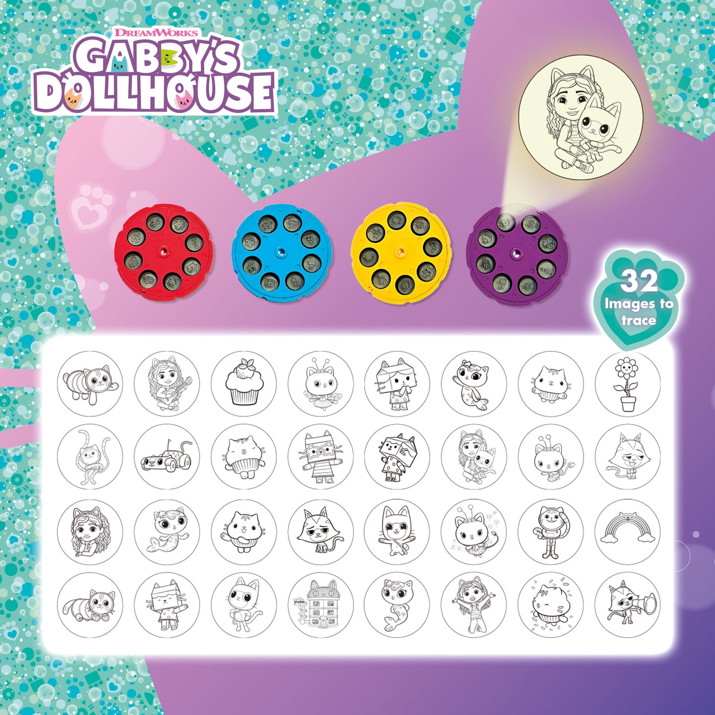 Gabby’s Dollhouse Projector Drawing School