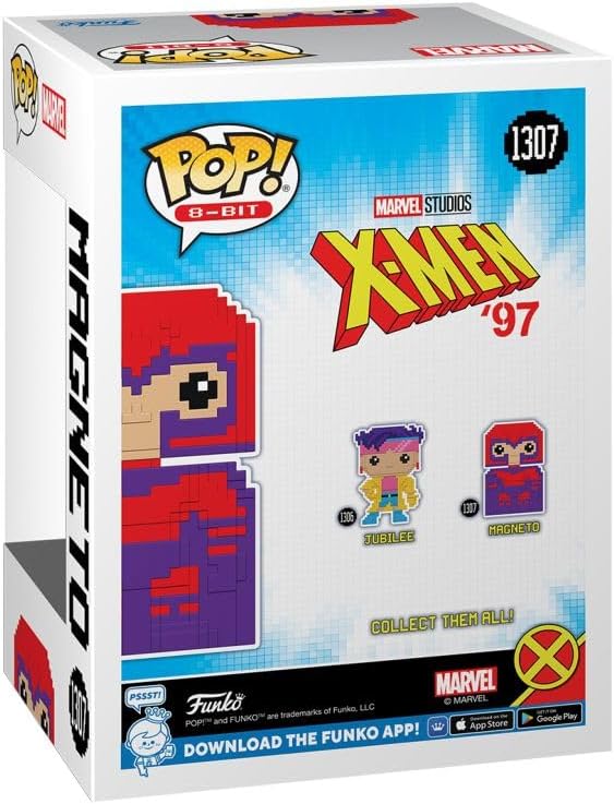 Funko X-Men '97 Magneto 8-Bit Blue Vinyl Pop (1307)