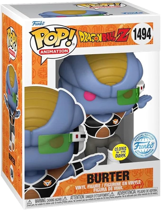 Funko Pop! Dragon Ball Z Burter Glow-in-The-Dark Vinyl Figure (1494)