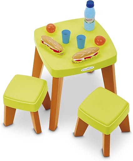 Ecoiffier Picnic Table Set and Stool