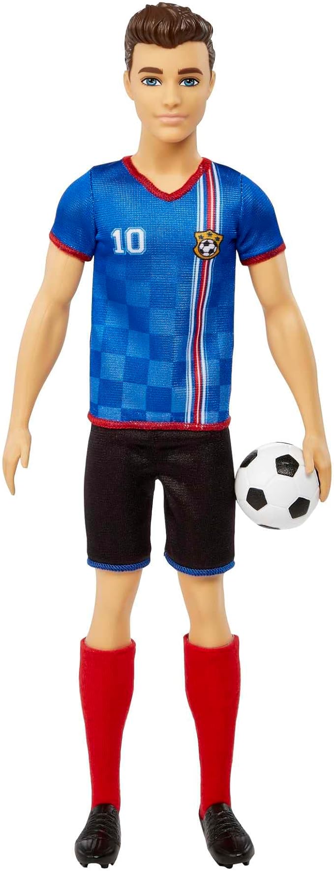 Barbie Careers Ken Fashion Doll & Accessory, Soccer Player with Cropped Hair