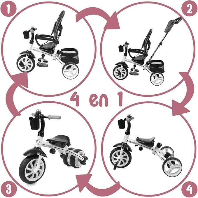 LORELLI ROCKET TRICYCLE (GREY)