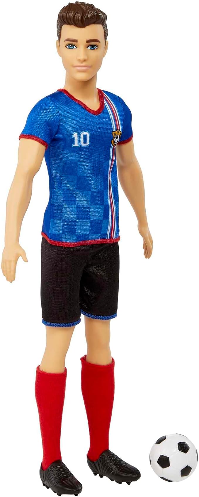 Barbie Careers Ken Fashion Doll & Accessory, Soccer Player with Cropped Hair