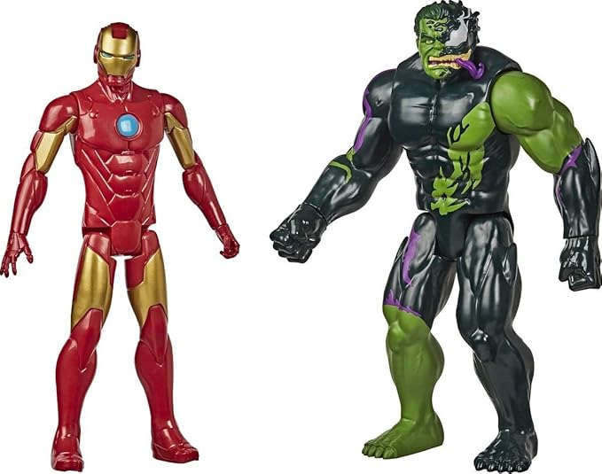 Marvel Titan Hero Iron Man vs Venomized Hulk