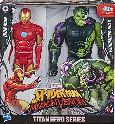 Marvel Titan Hero Iron Man vs Venomized Hulk