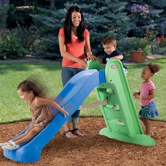 Little Tikes - Large Easy-Store Slide, Blue and Green