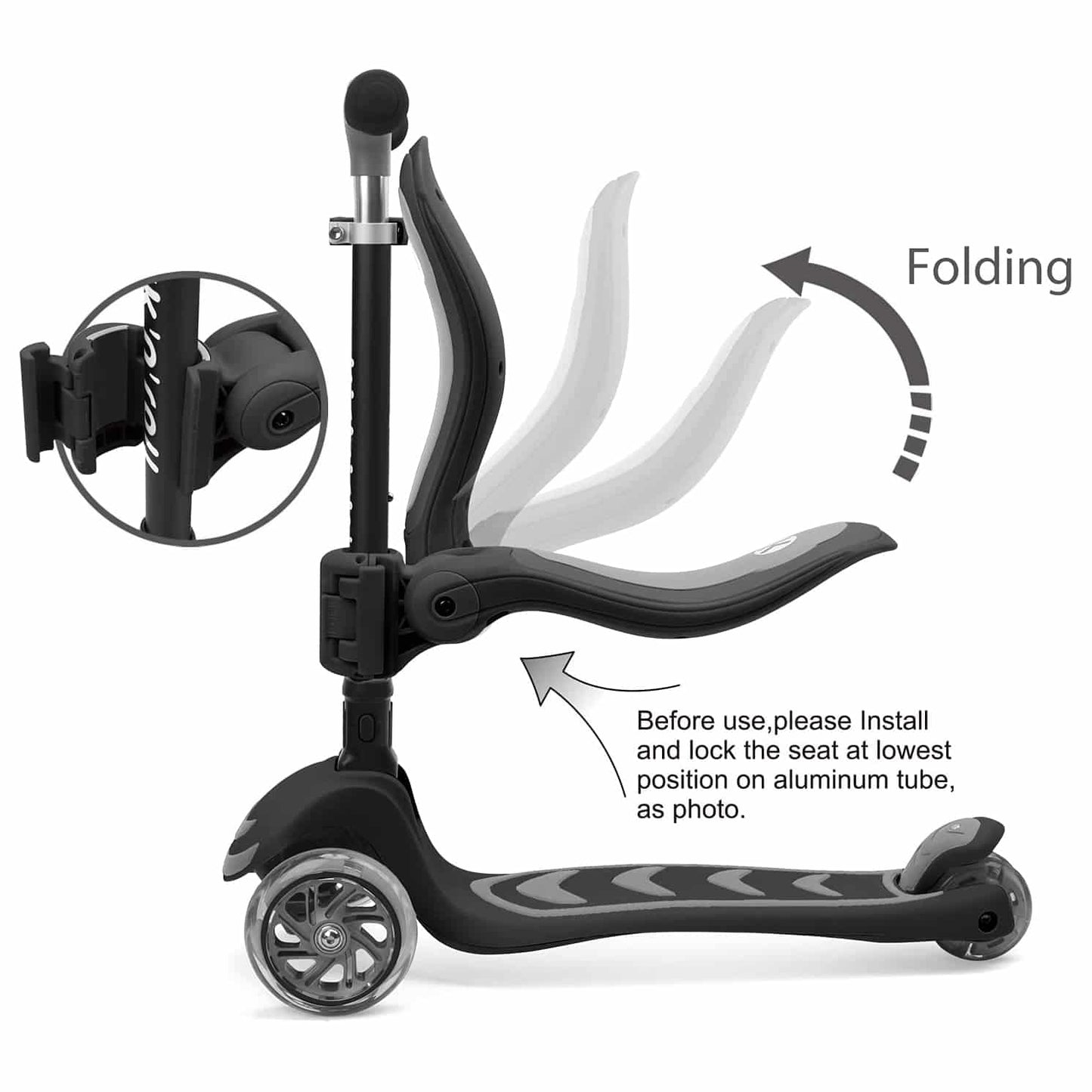 KICK N ROLL S6 2 IN 1 SCOOTER