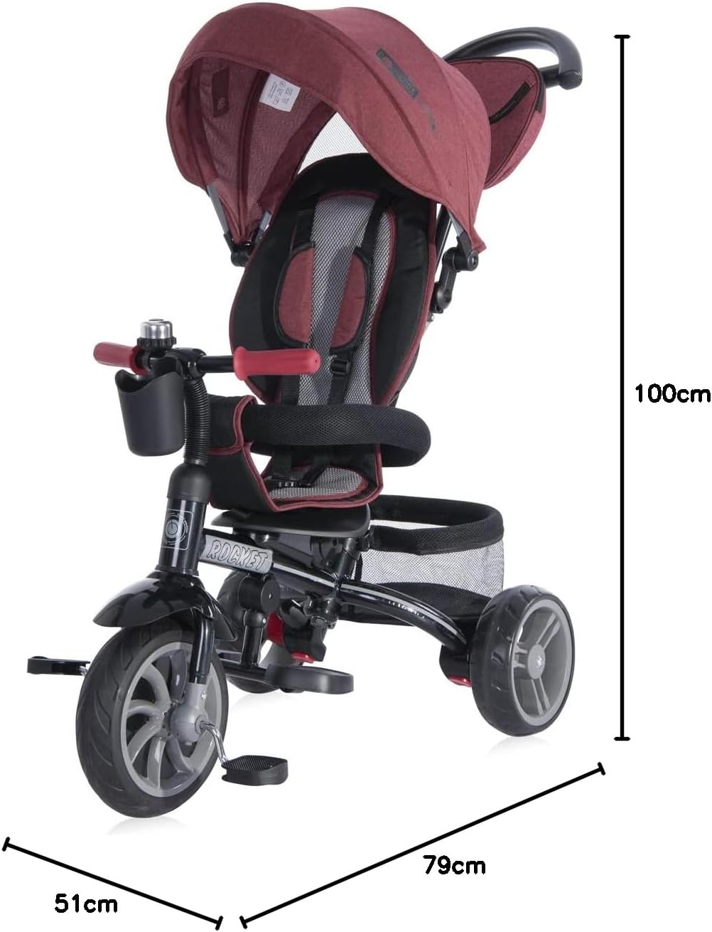 LORELLI ROCKET TRICYCLE (GREY)