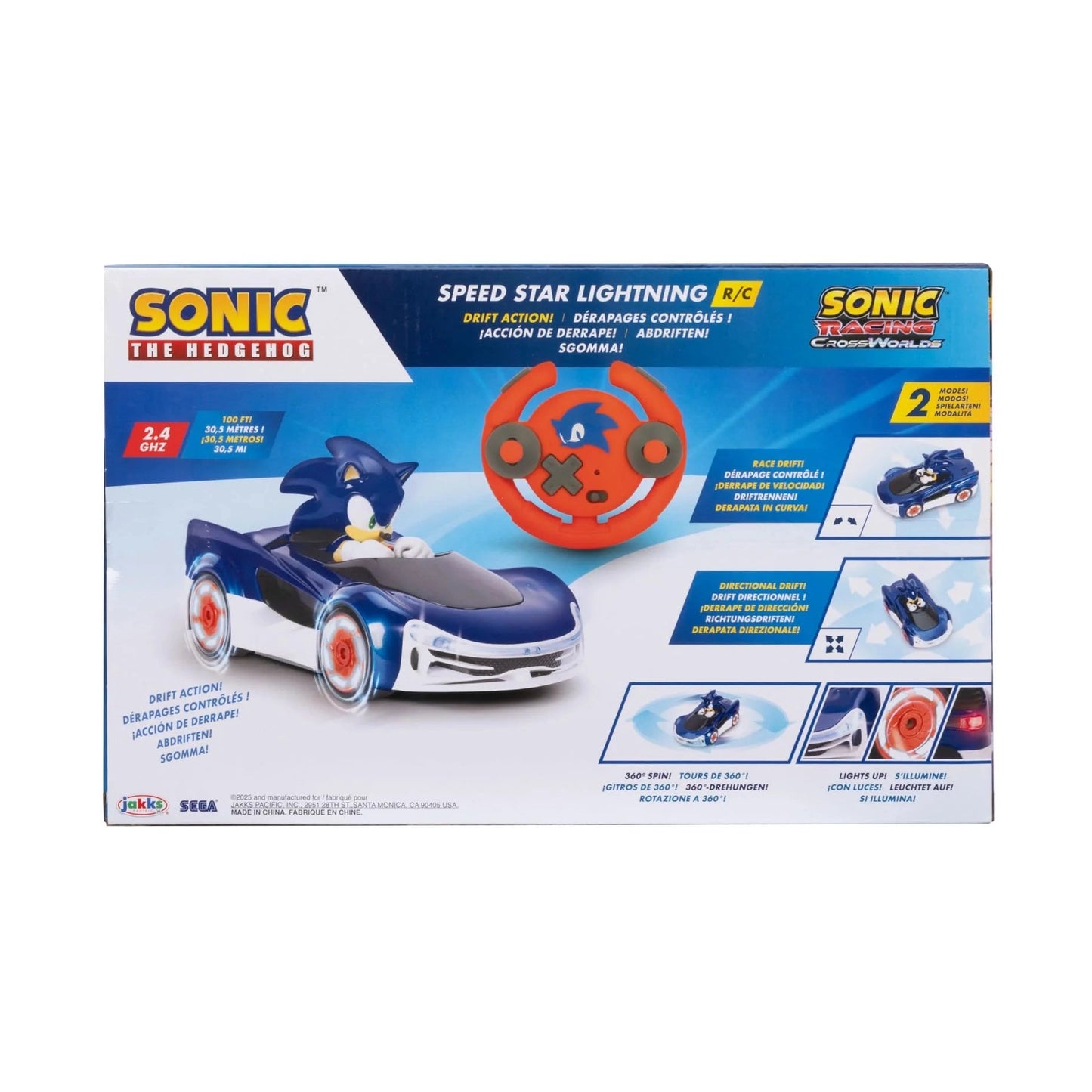 Sonic the Hedgehog Speed Star Lightning Drifting RC by JAKKS Pacific