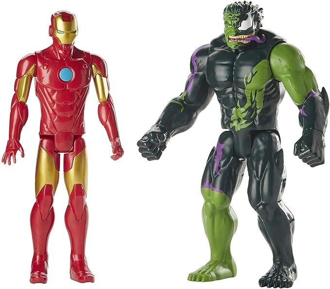 Marvel Titan Hero Iron Man vs Venomized Hulk