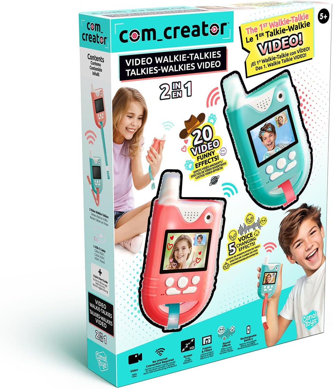 Canal Toys - 2-in-1 Video Walkie-Talkie