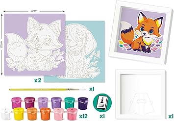 Paint by Numbers - Dog and Fox