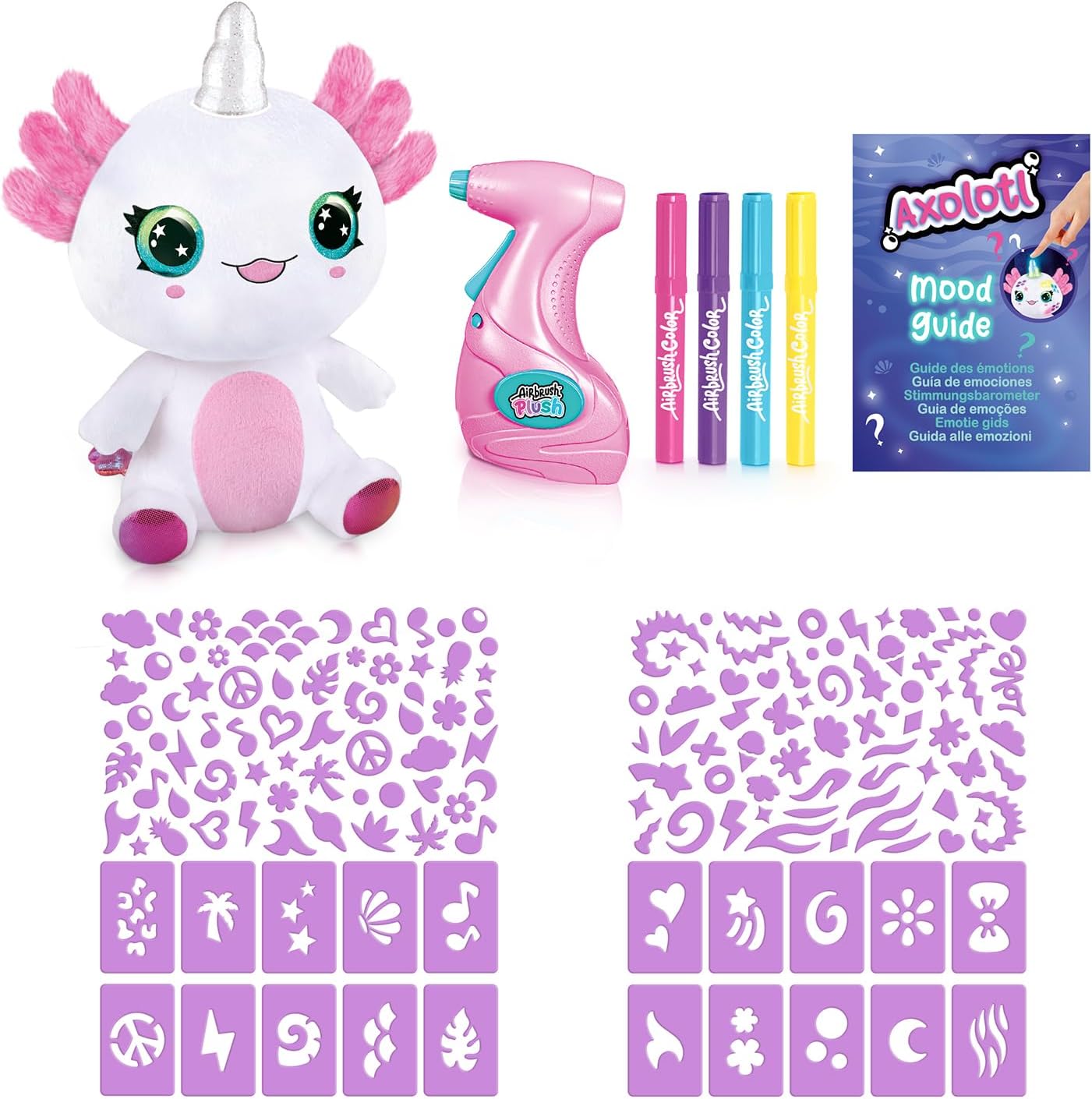 AIRBRUSH PLUSH AXOLOTL
