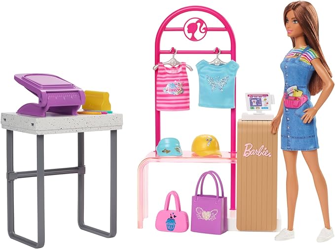 Barbie Doll & Accessories, Make & Sell Boutique Playset
