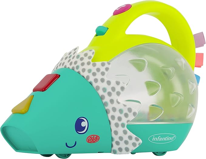 Infantino Push & Pop Musical Light-Up Mini-Vac Hedgehog