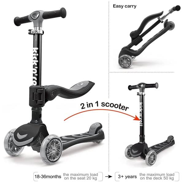 KICK N ROLL S6 2 IN 1 SCOOTER