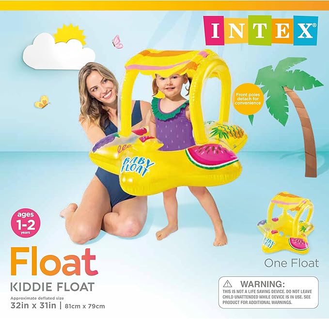 INTEX BABY FLOAT WITH CANOPI