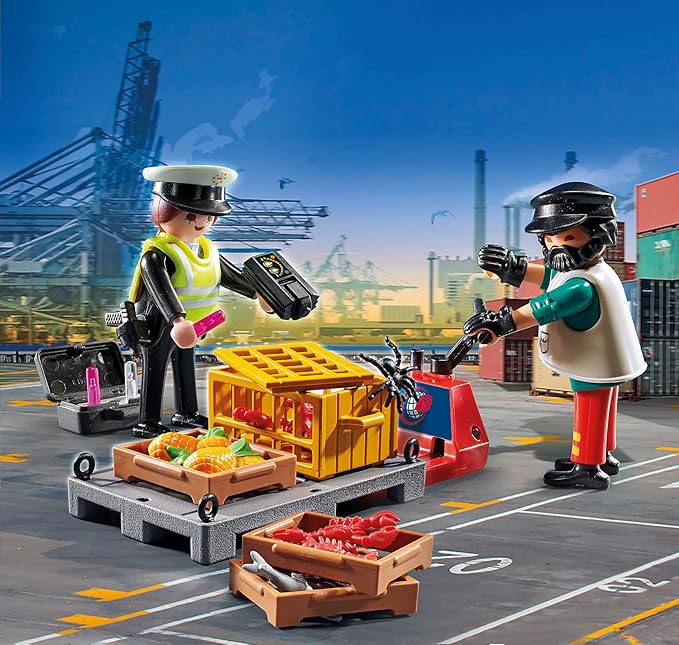 Playmobil City Action Cargo Customs Check (70775)