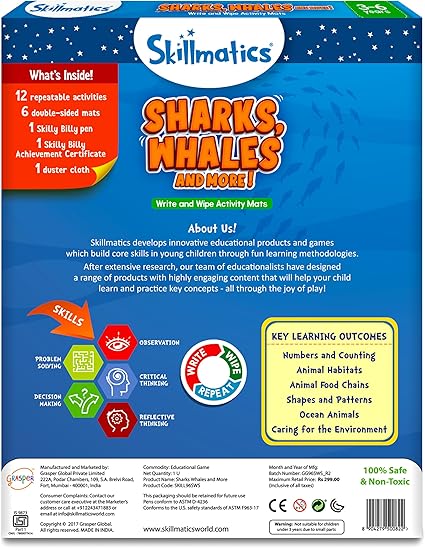 Skillmatics Sharks, Whales & More