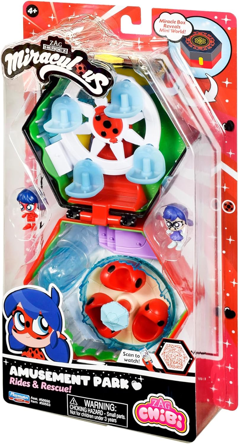 Miraculous Chibi Amusement Park: Rides & A Rescue Miracle Box Playset