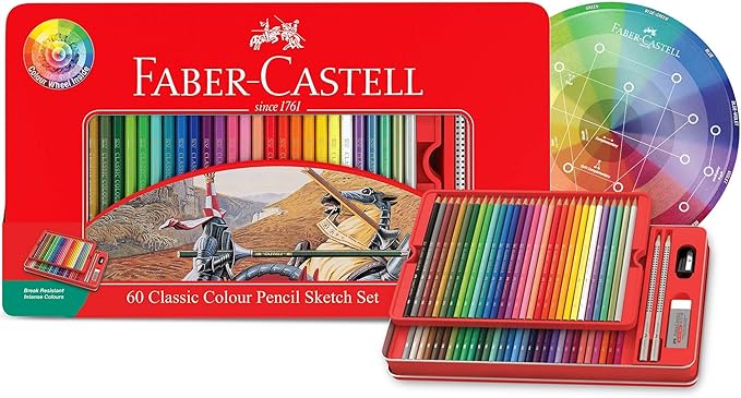 Faber-Castell classic colour pencils 60 colour sketch set