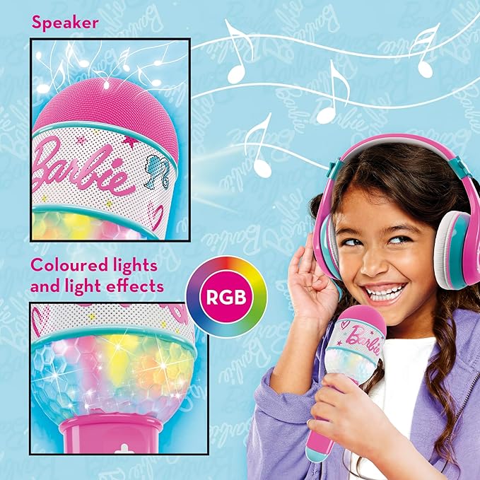 Lisciani BARBIE Bluetooth Microphone with Speaker & Headset