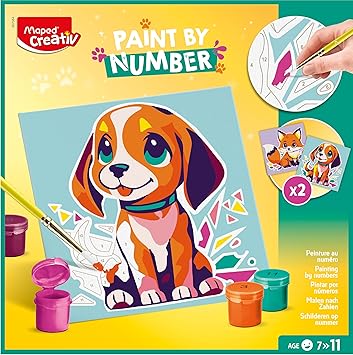 Paint by Numbers - Dog and Fox