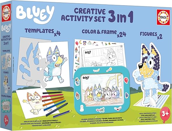 Educa - Bluey 3-in-1 Creative Set