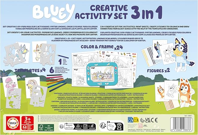 Educa - Bluey 3-in-1 Creative Set