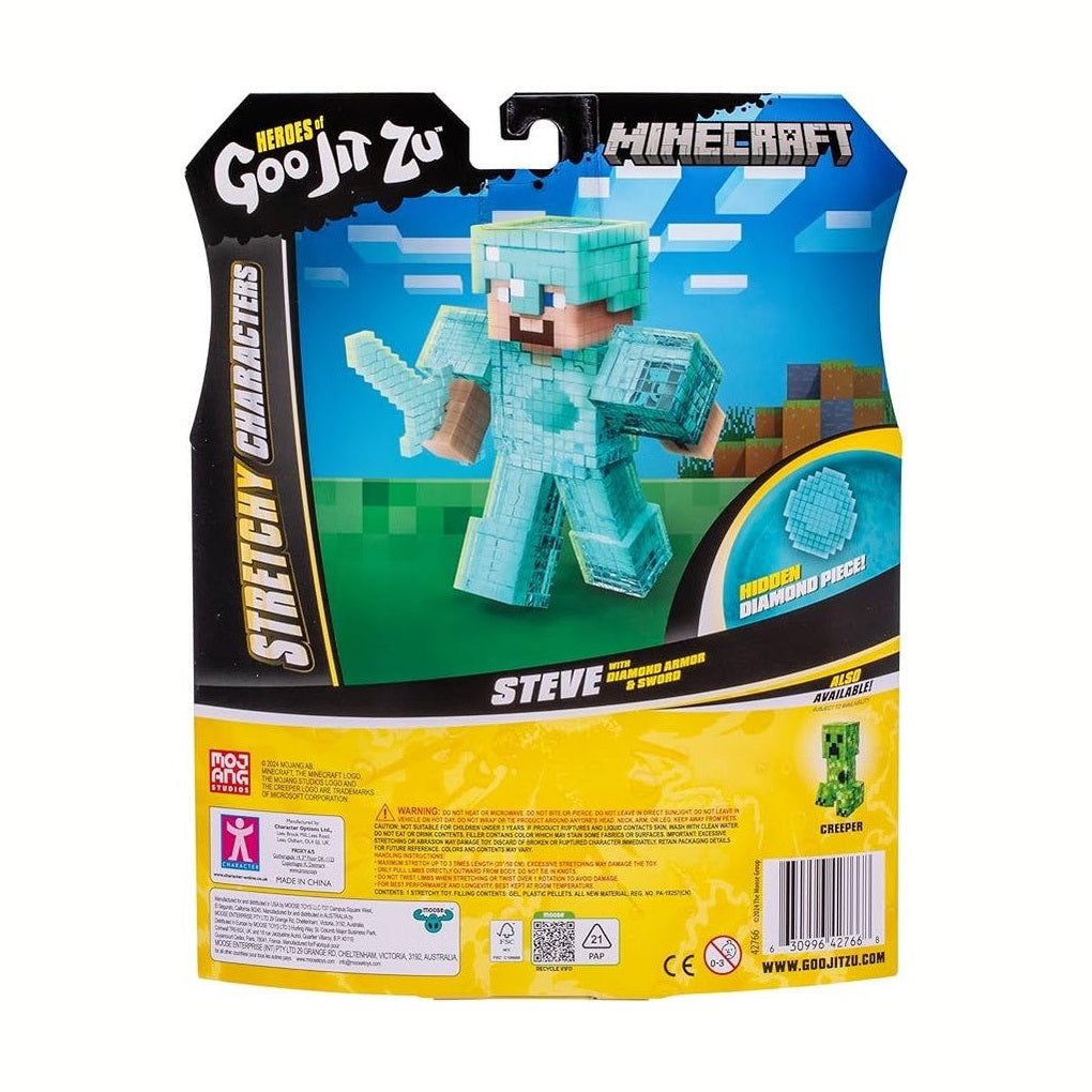 Heroes of Goo Jit Zu Minecraft Hero Pack - Steve with Diamond Armor & Sword by Moose