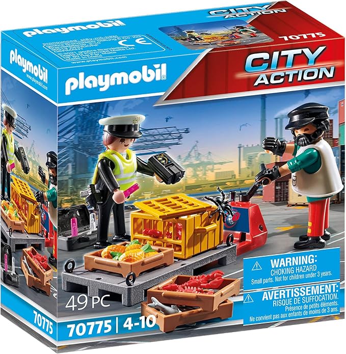 Playmobil City Action Cargo Customs Check (70775)